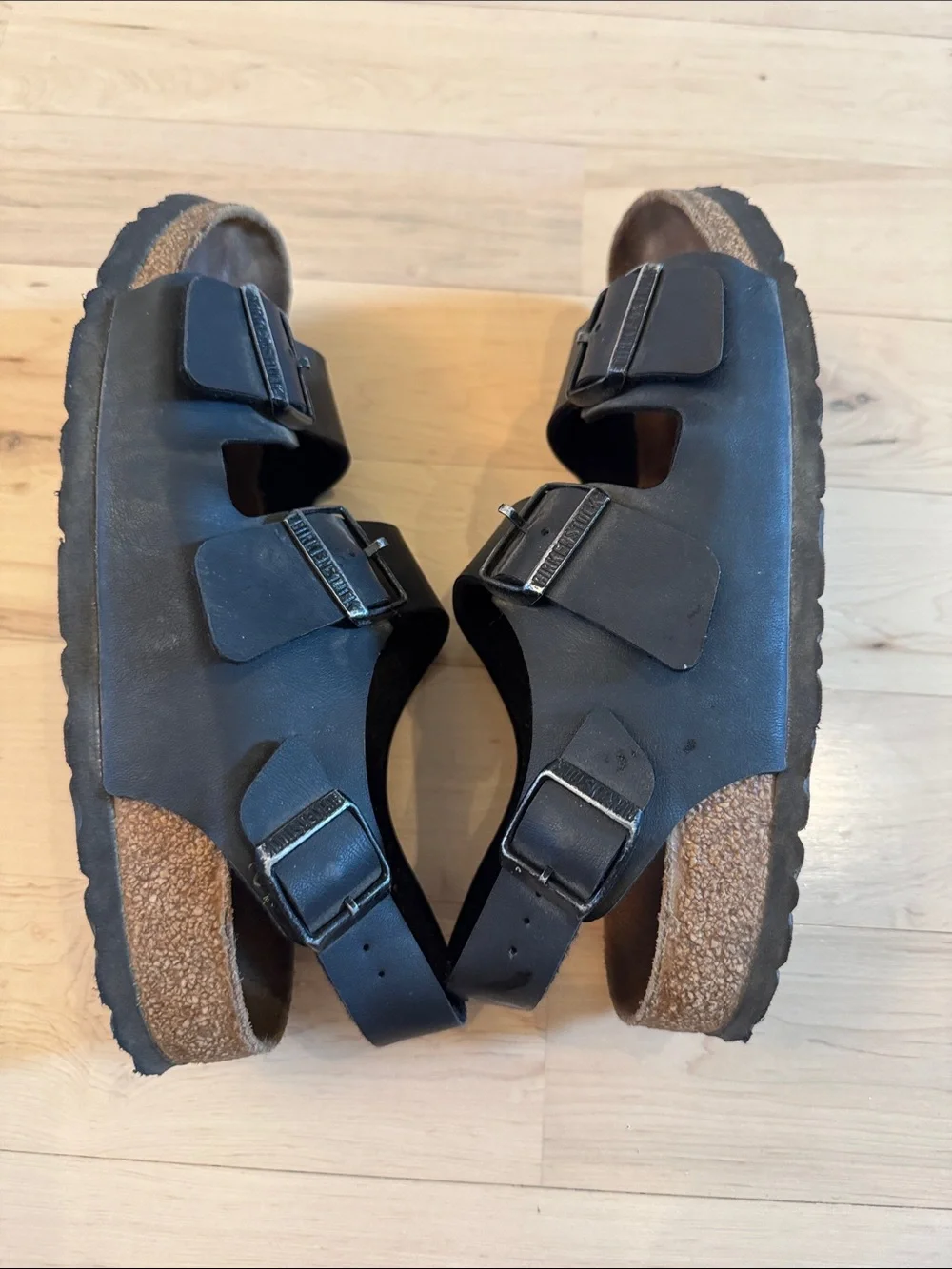 Birkenstock Black Milano sandals-Size 39-8-8.5-Boho-Hippie-Festival
